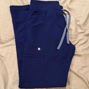 Figs Navy Blue Kade Cargo Scrub Pants
